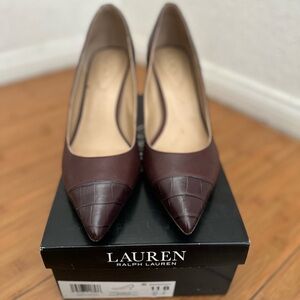Lauren Ralph Lauren Lanette Pumps – Size 11 – Bordeaux